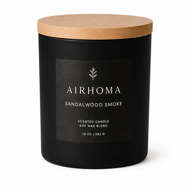 Sandalwood Smoke Scented Candle 10oz