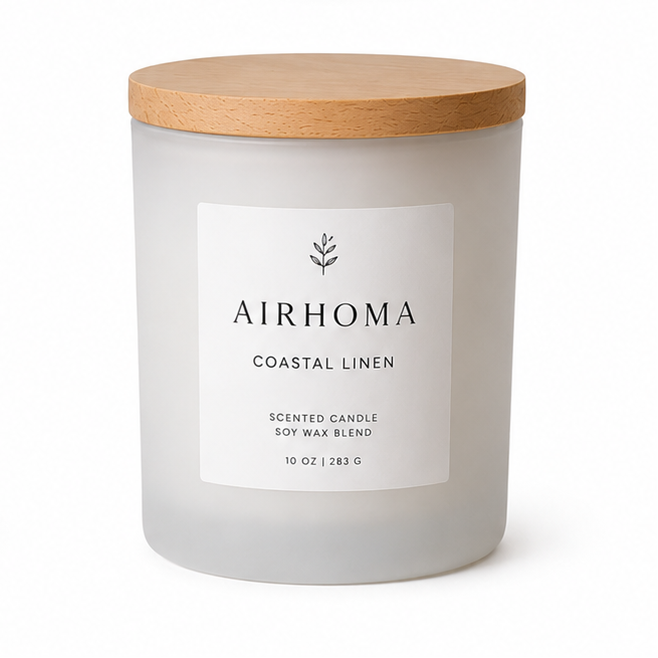 Coastal Linen Scented Candle 10oz